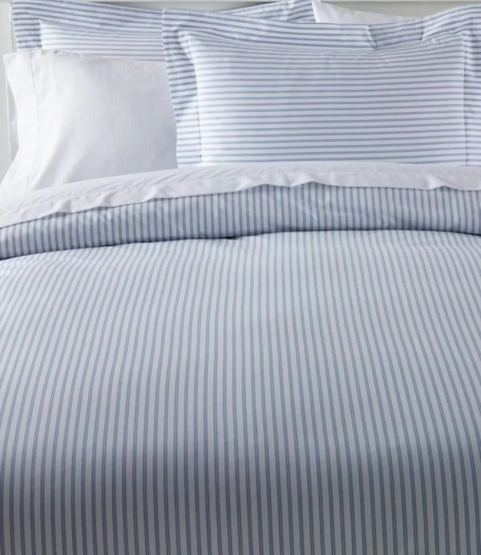 New "Premium Egyptian Percale Comforter Cover Collection, Stripe" Bedding