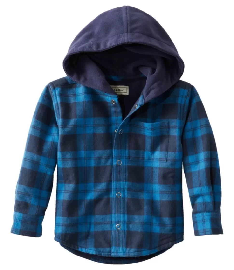 Store "Toddlers' Fleece-Lined Flannel Shirt, Hooded" Kids Toddler & Baby