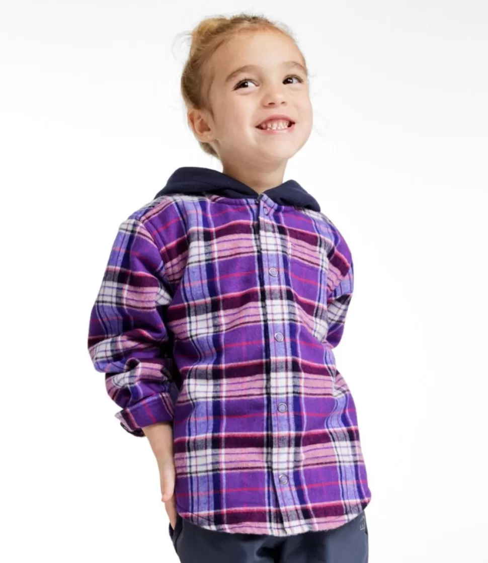 Store "Toddlers' Fleece-Lined Flannel Shirt, Hooded" Kids Toddler & Baby