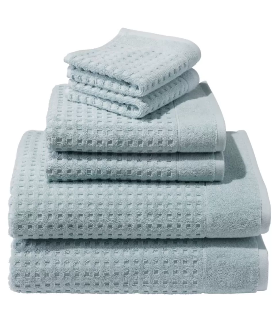 Fashion "Waffle Cotton Towel Set" Bath