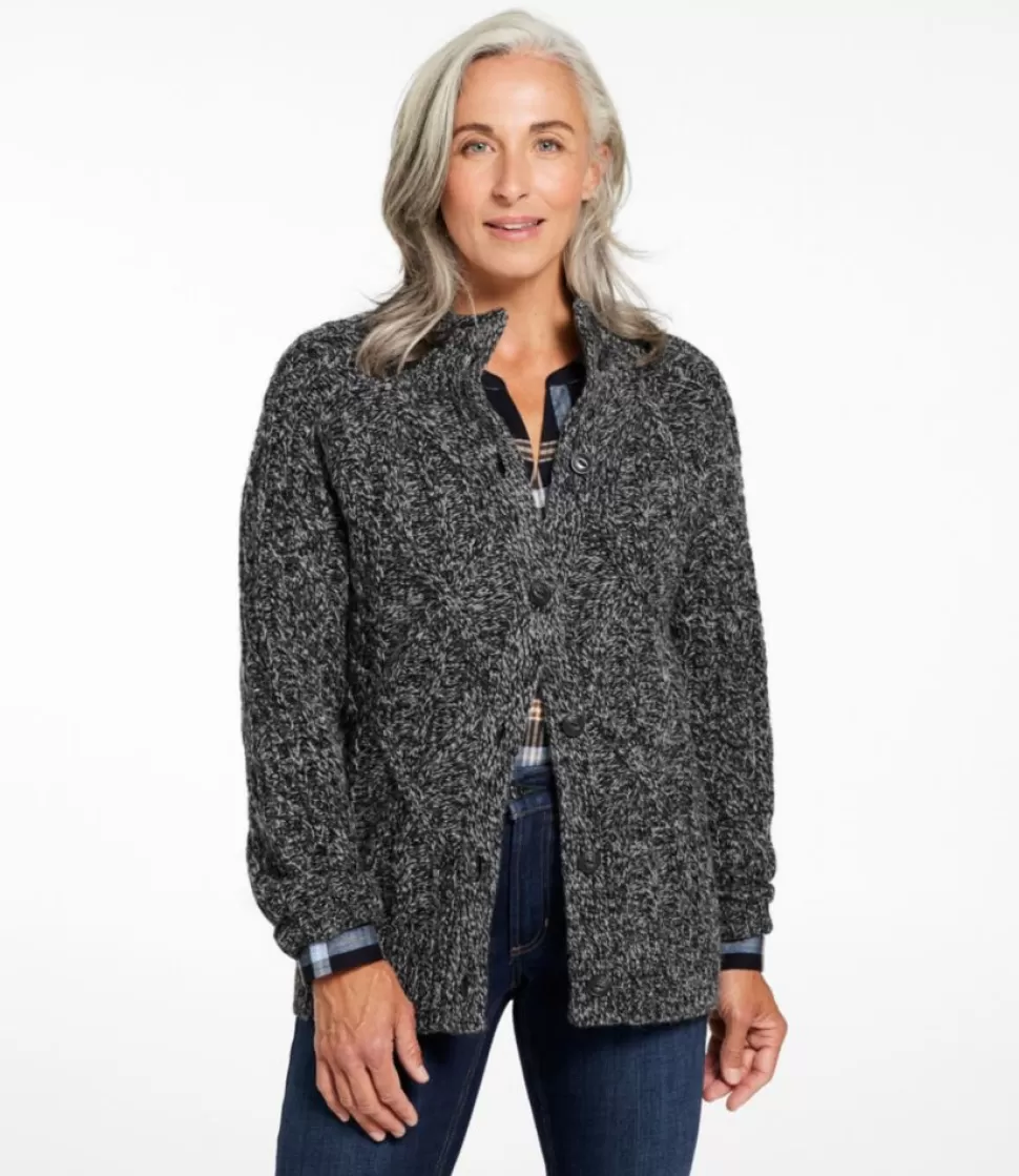 Store "Women's 1912 Heritage Wool Blend Mockneck Cardigan" Women Sweaters