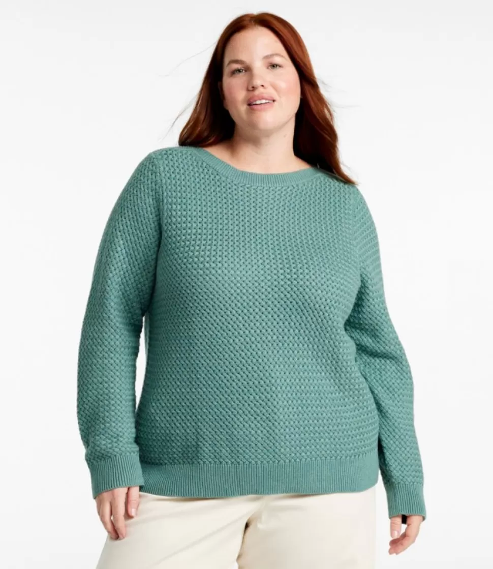 Online "Women's Basketweave Sweater, Boatneck" Women Sweaters