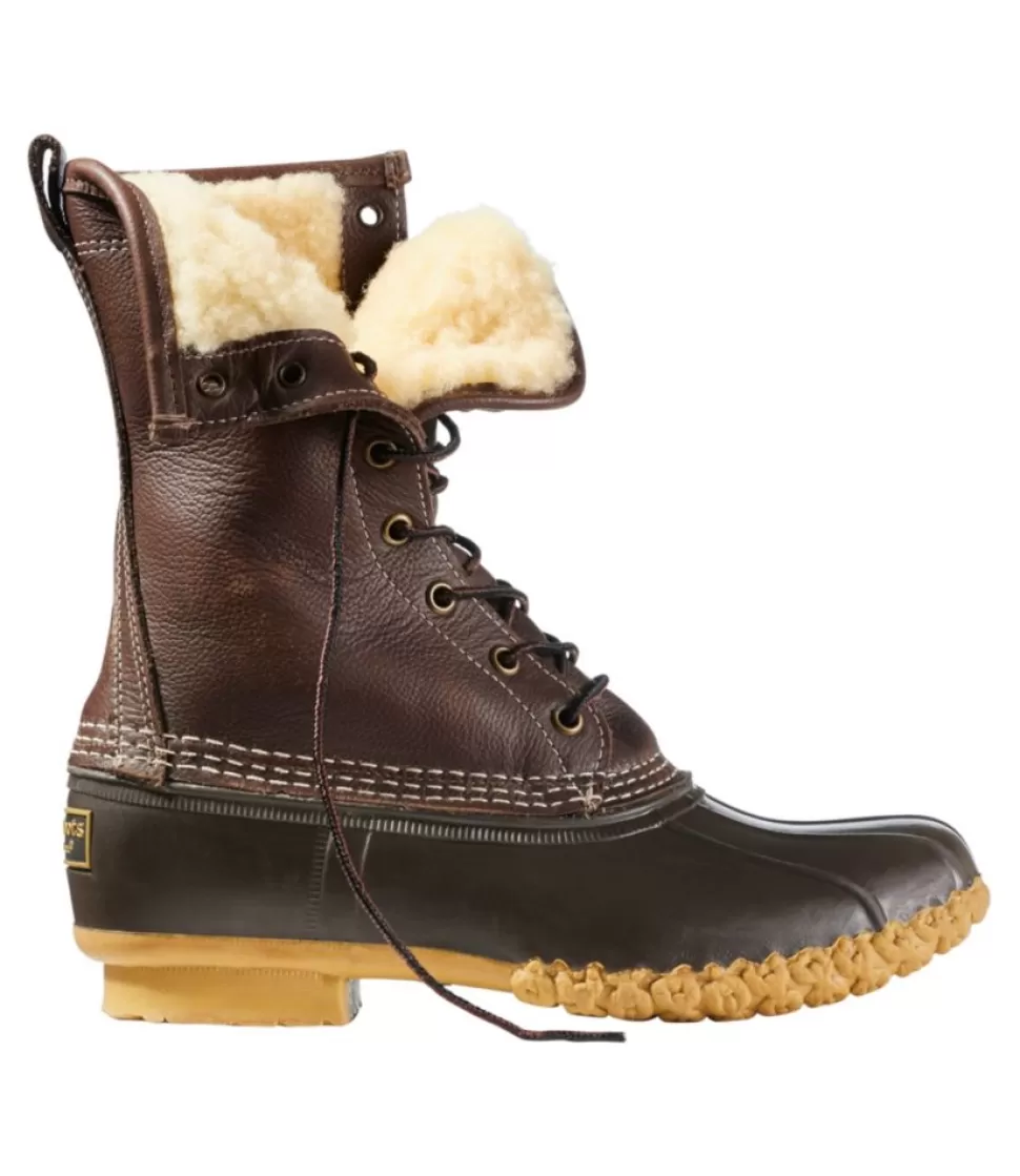 Store "Women's Bean Boots, 10" Shearling-Lined" Women Boots