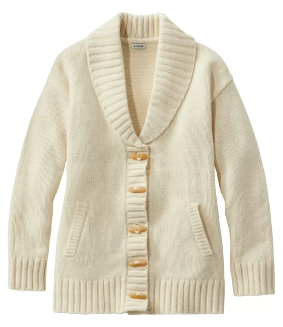 Best Sale "Women's Bean's Classic Ragg Wool Sweater, Cardigan" Women Sweaters