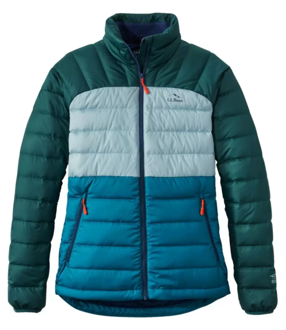 Hot "Women's Bean's Down Jacket, Colorblock" Women Insulated Jackets