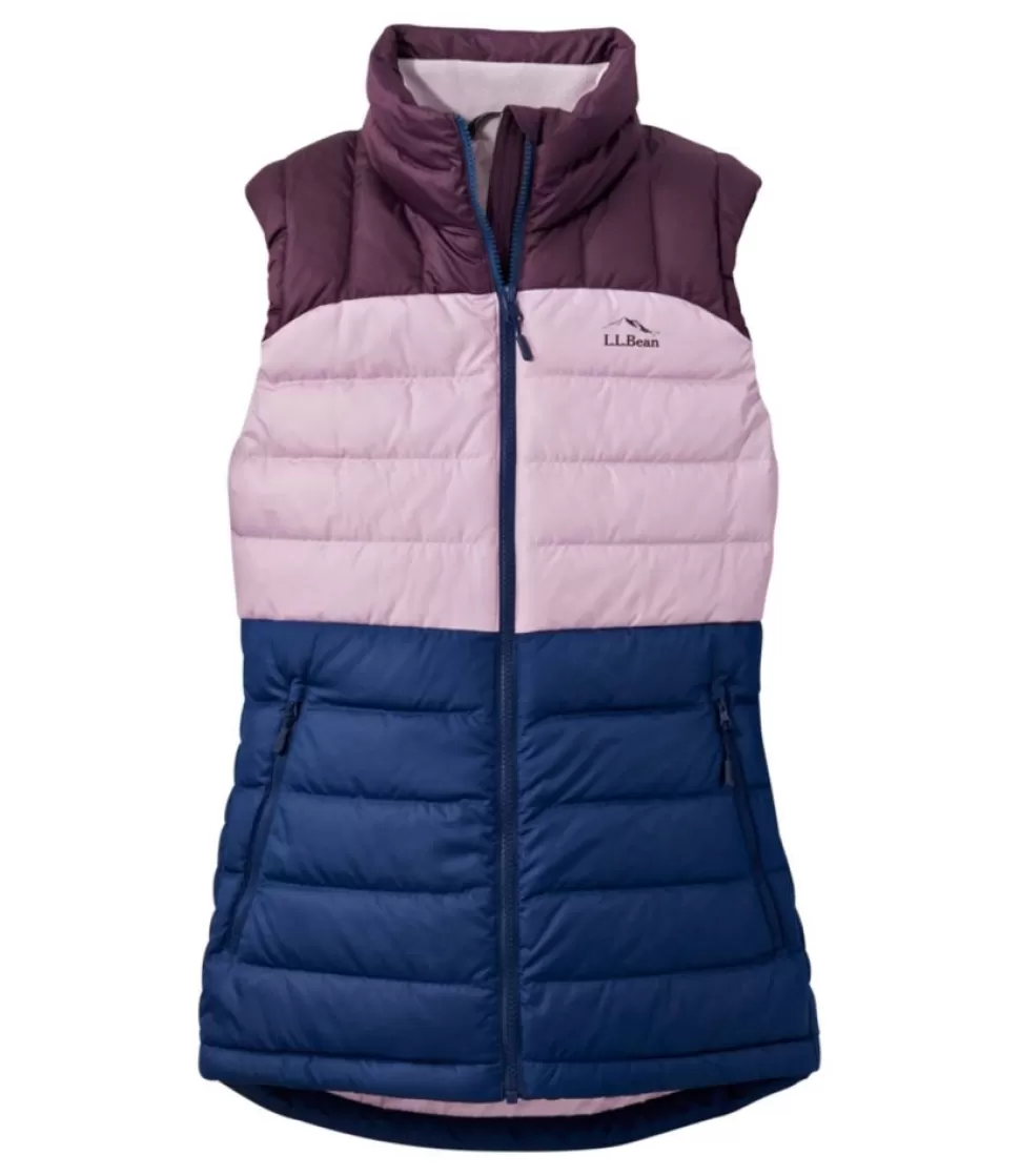 Outlet "Women's Bean's Down Vest, Colorblock" Women Vests