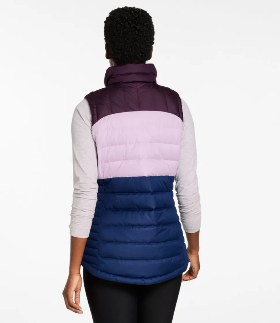 Outlet "Women's Bean's Down Vest, Colorblock" Women Vests