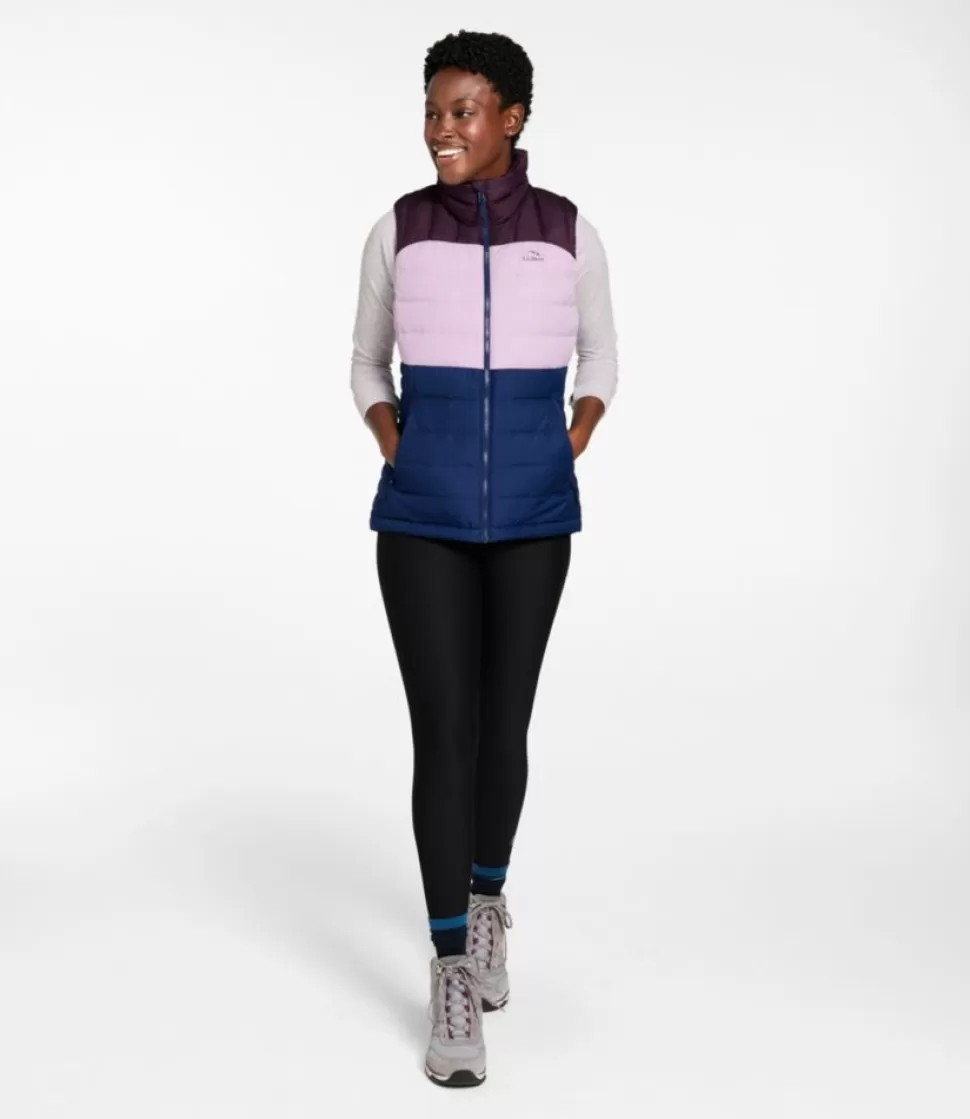 Outlet "Women's Bean's Down Vest, Colorblock" Women Vests