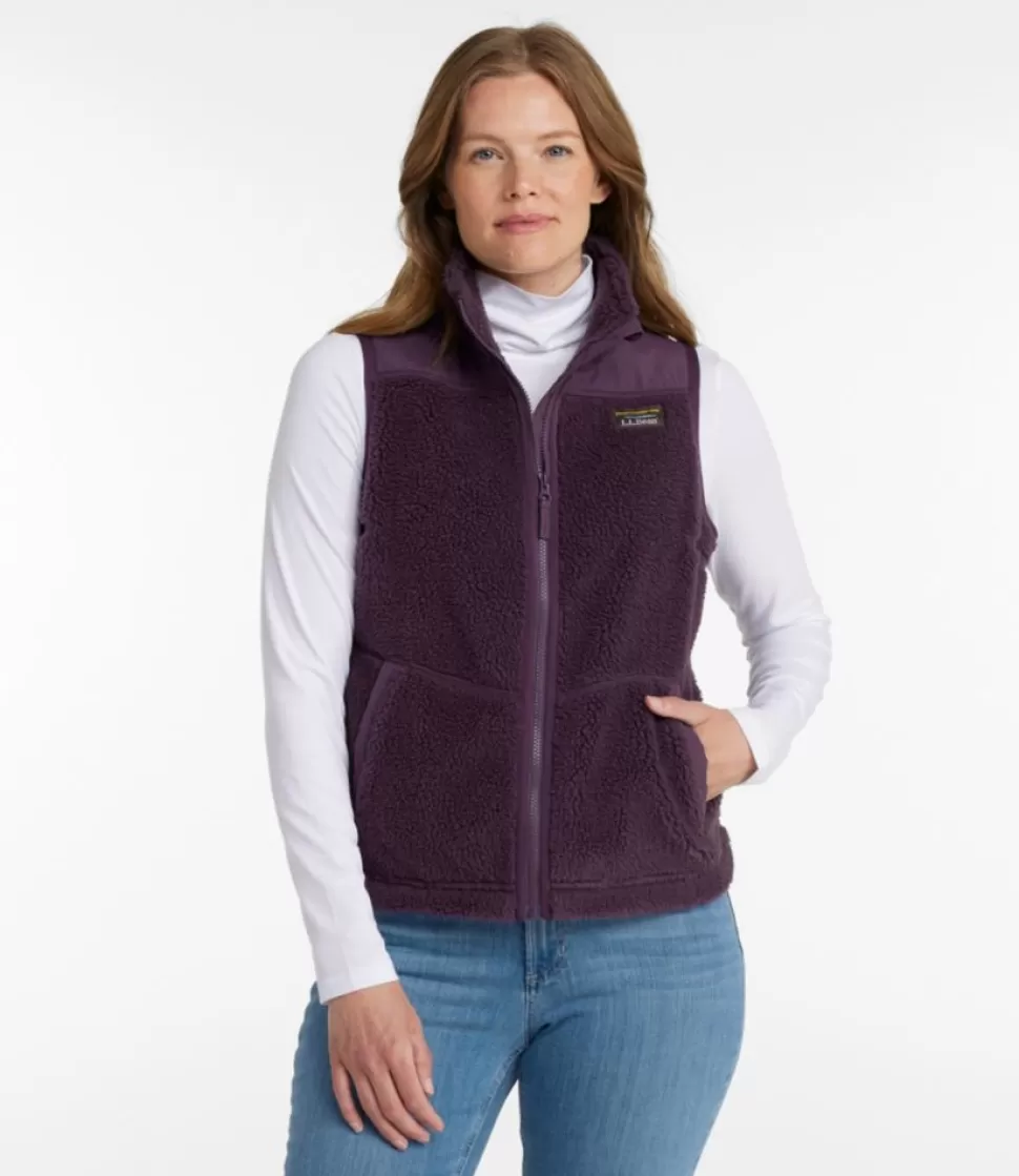 Clearance "Women's Bean's Sherpa Fleece Vest" Women Vests