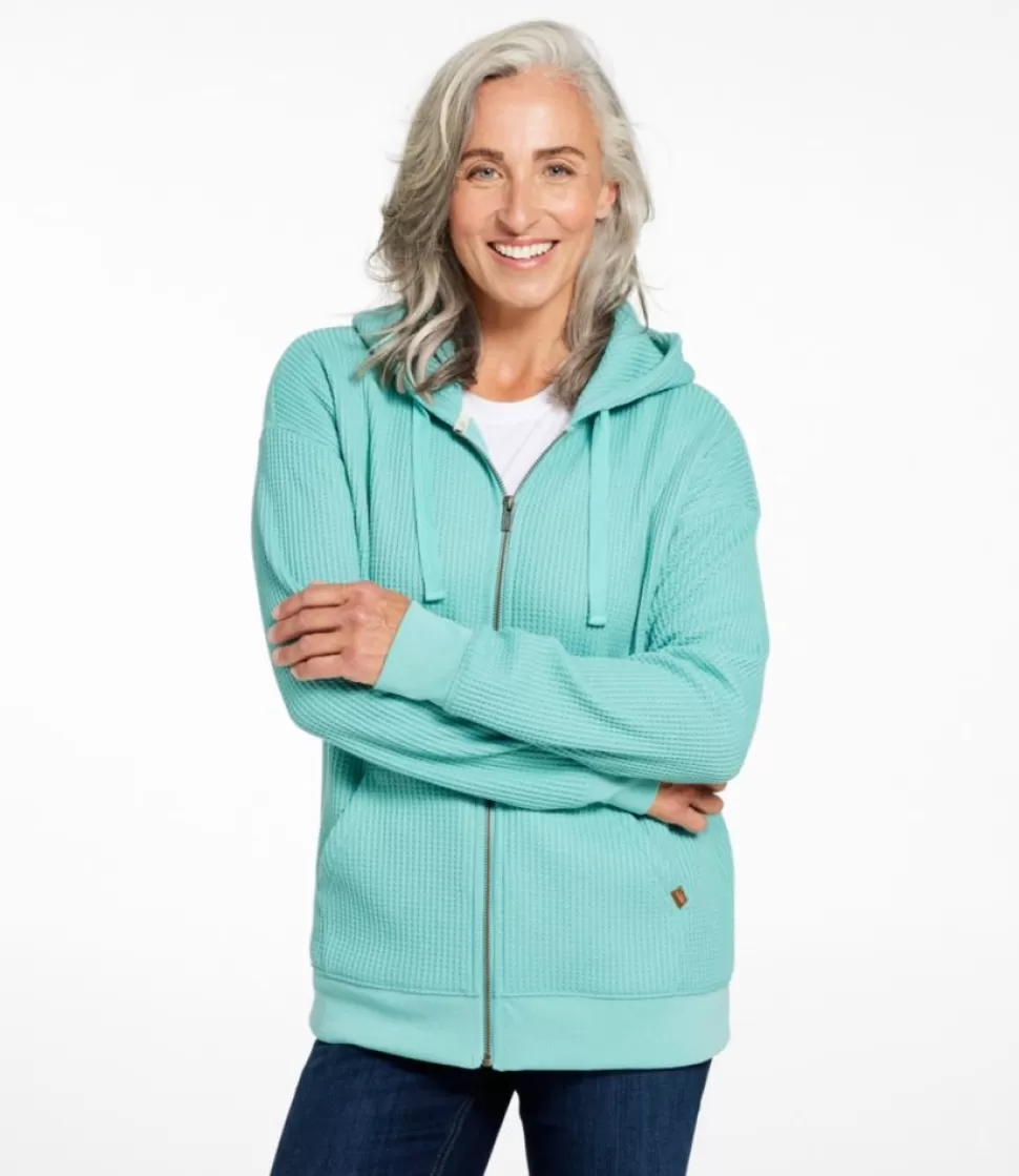 Cheap "Women's Birchwood Brushed Waffle Full-Zip Hoodie" Women Shirts & Tops | Sweatshirts