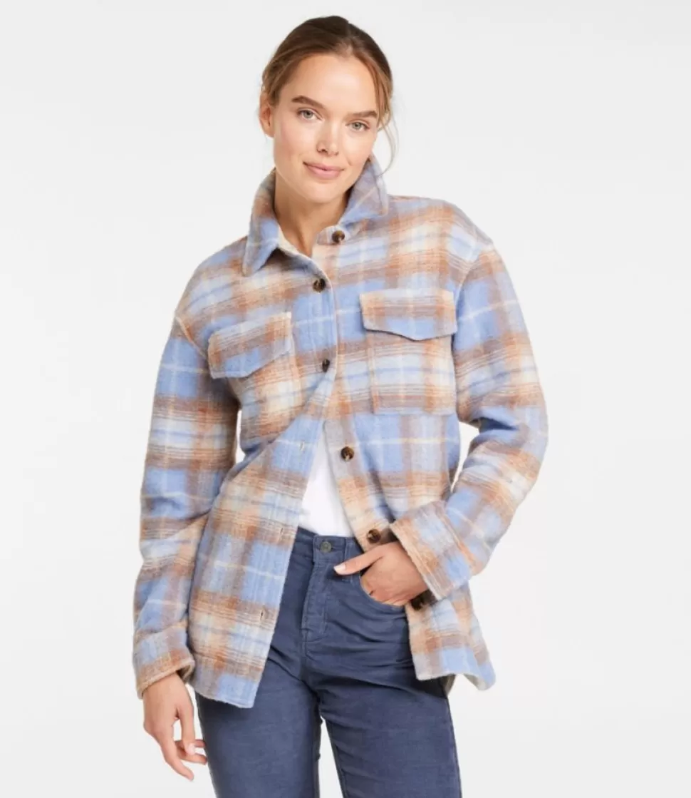 Best "Women's Brushed Plaid Shacket" Women Shirts & Tops