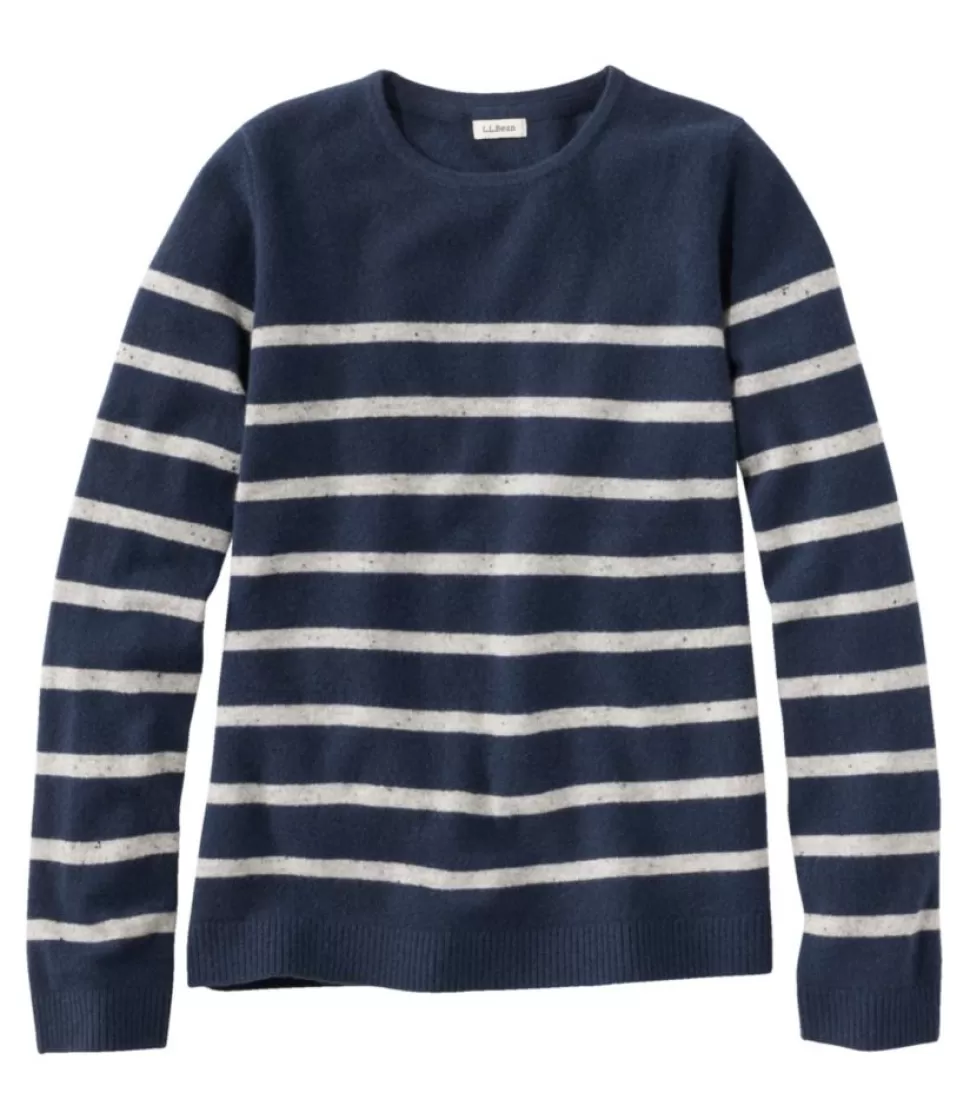 Online "Women's Classic Cashmere Sweater, Crewneck Stripe" Women Sweaters