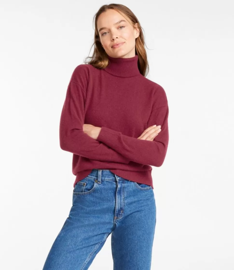 Fashion "Women's Classic Cashmere Sweater, Turtleneck" Women Sweaters