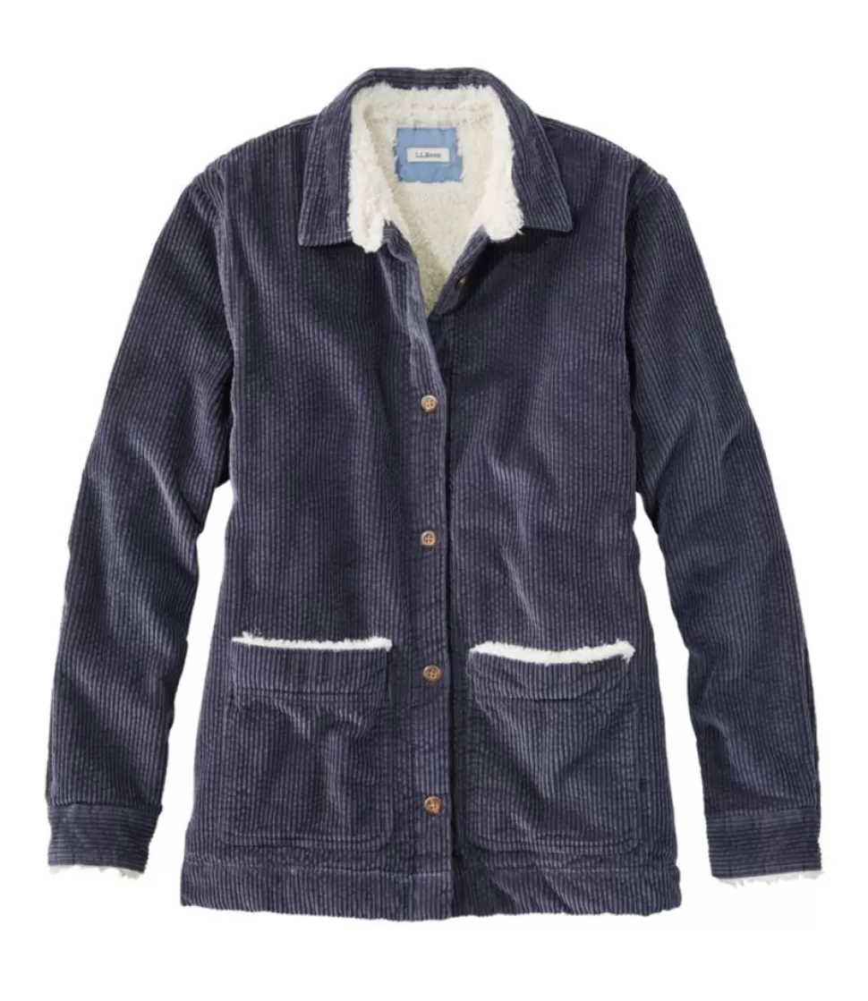 Clearance "Women's Comfort Corduroy Relaxed Shirt, Lined" Women Shirts & Tops