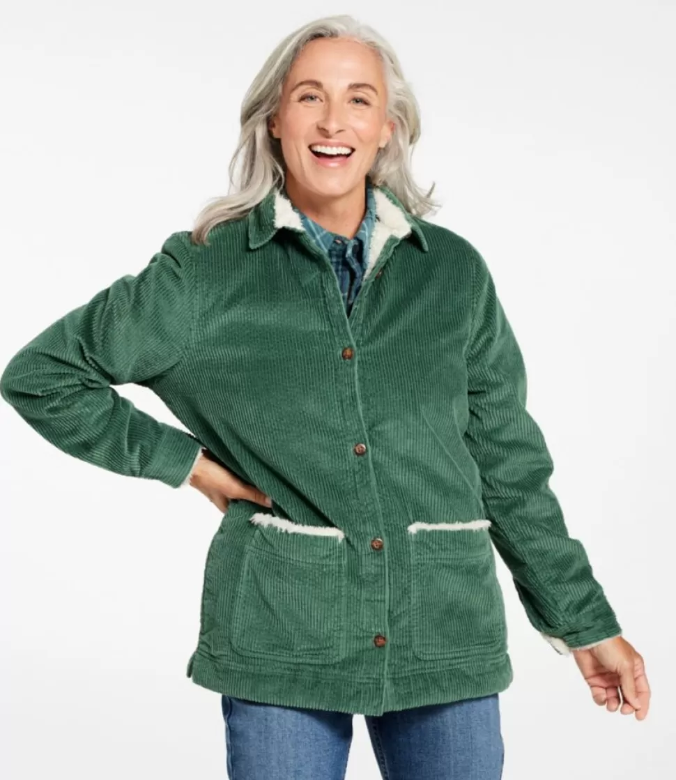 Clearance "Women's Comfort Corduroy Relaxed Shirt, Lined" Women Shirts & Tops