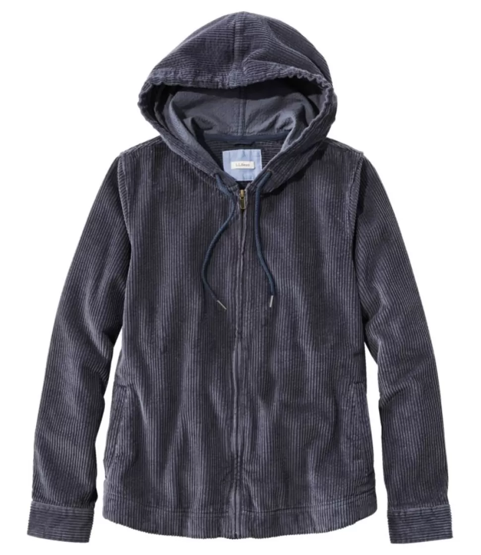 Best Sale "Women's Comfort Corduroy Relaxed Shirt, Zip Hoodie" Women Shirts & Tops
