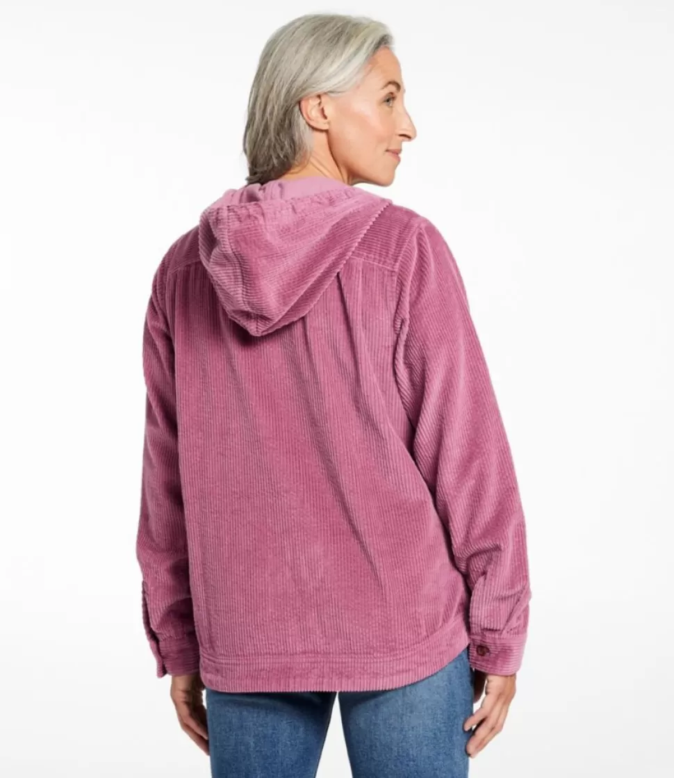 Best Sale "Women's Comfort Corduroy Relaxed Shirt, Zip Hoodie" Women Shirts & Tops