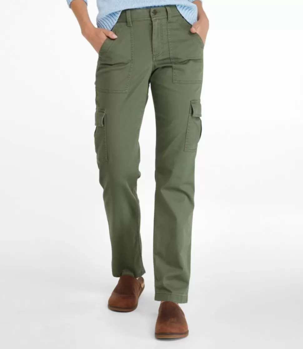 Shop "Women's Comfort Stretch Pants, Mid-Rise Straight-Leg Cargo" Women Pants