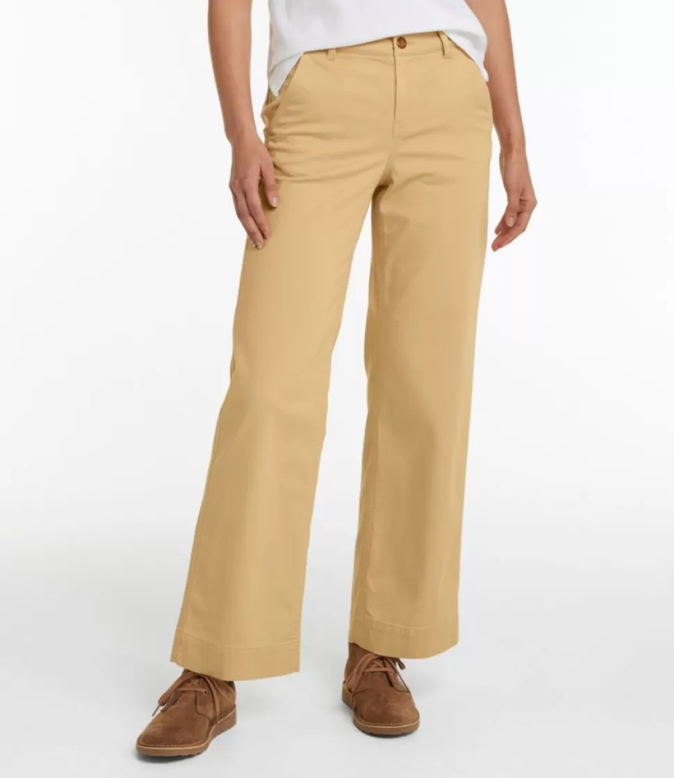 Best Sale "Women's Comfort Stretch Pants, Mid-Rise Wide-Leg Chino" Women Pants