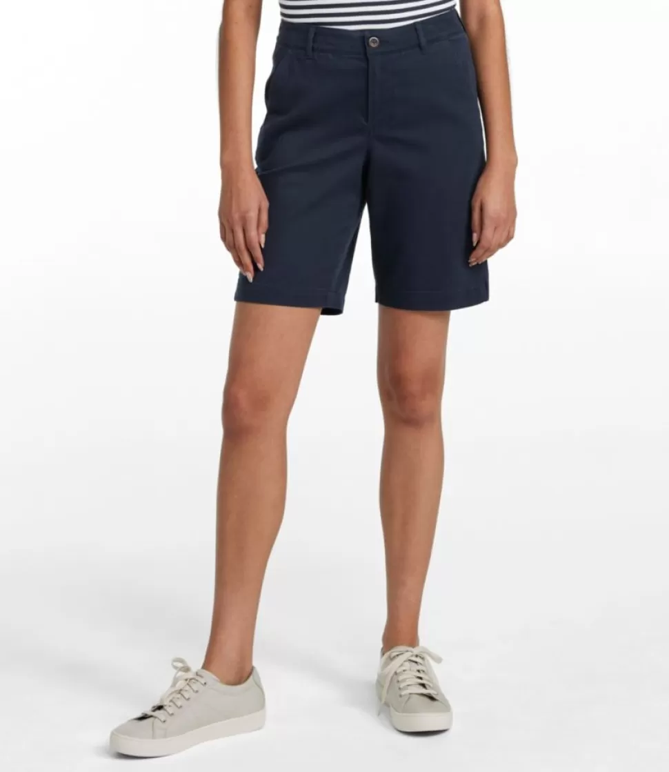 Hot "Women's Comfort Stretch Shorts, Chino Bermudas 9"" Women Shorts & Skorts