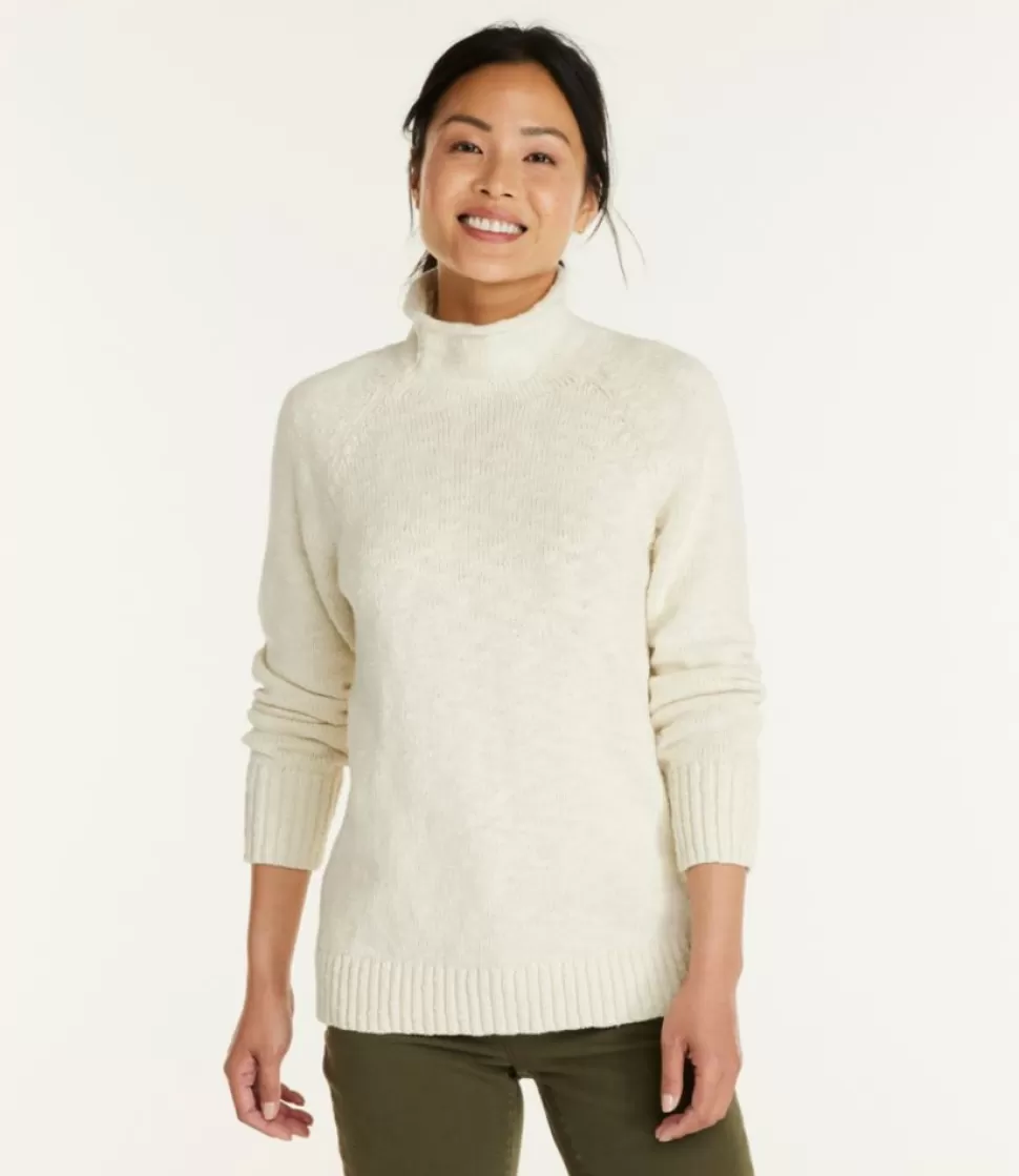 Best "Women's Cotton Ragg Sweater, Funnelneck Pullover" Women Sweaters