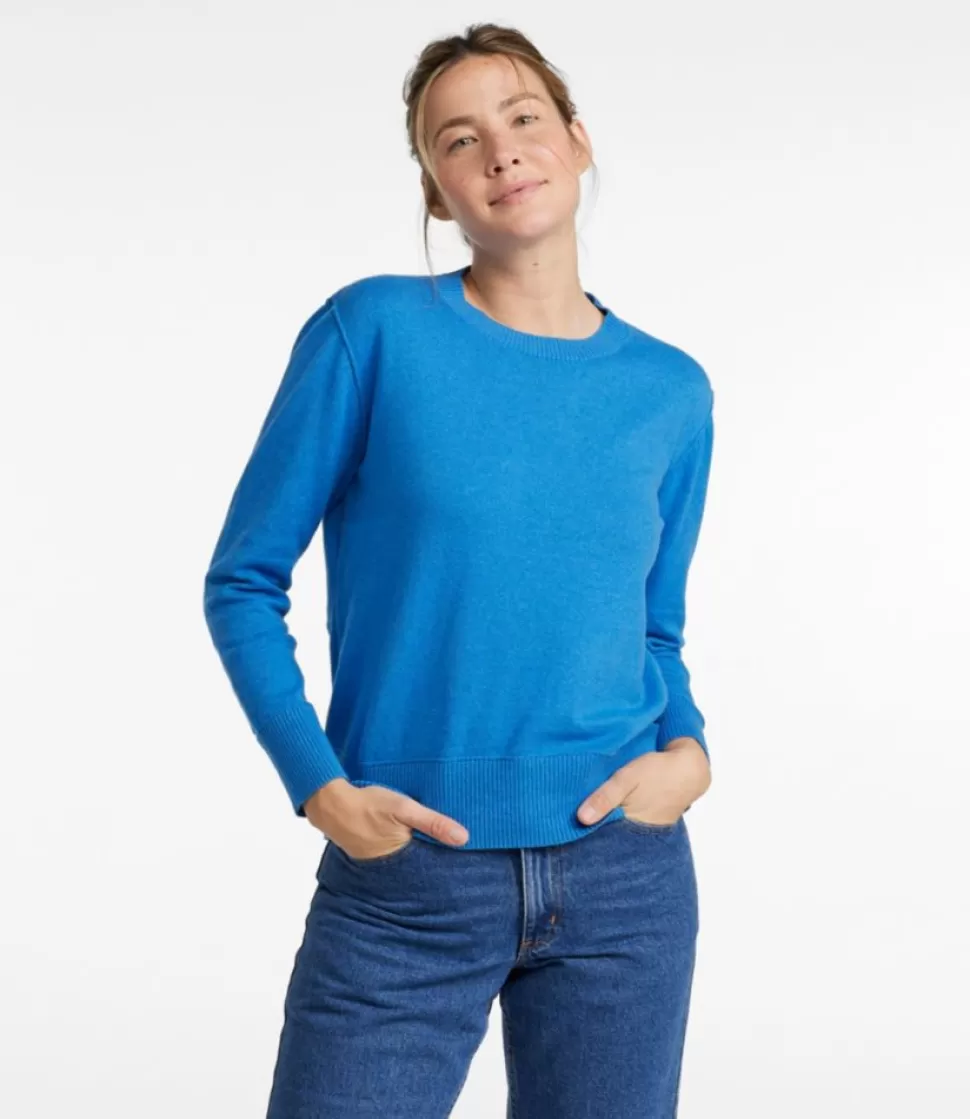 Discount "Women's Cotton/Cashmere Sweater, Crewneck" Women Sweaters