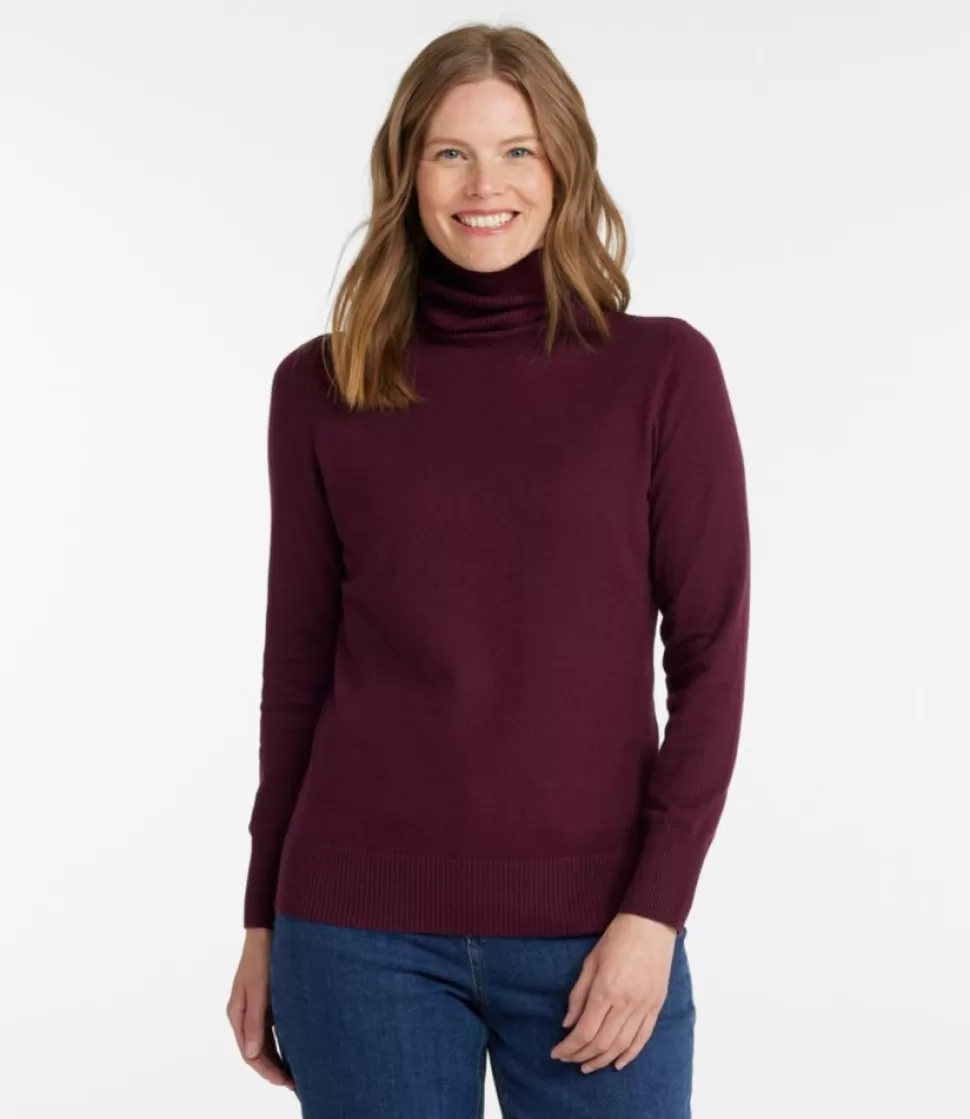 Best "Women's Cotton/Cashmere Sweater, Turtleneck" Women Sweaters