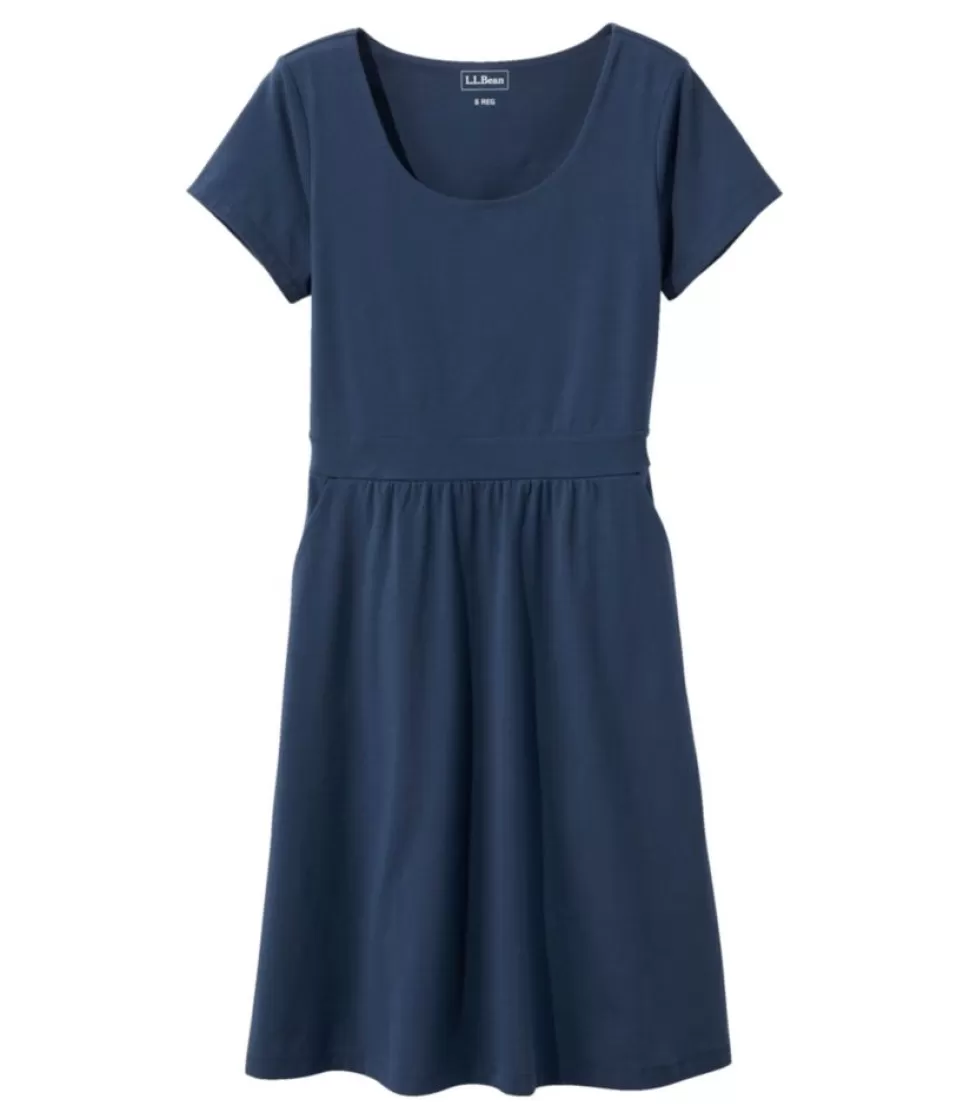 Discount "Women's Easy Cotton Fit-and-Flare Dress" Women Dresses & Skirts