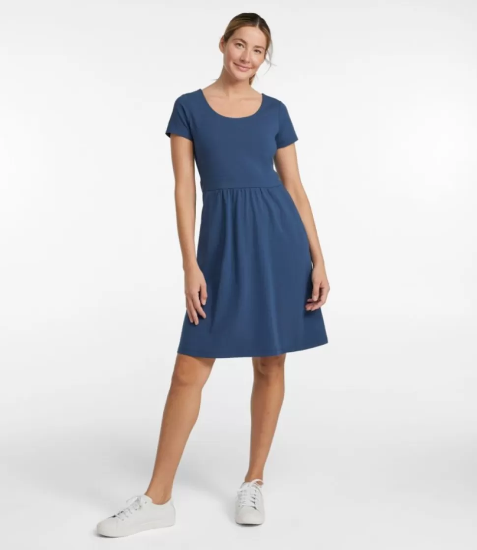 Discount "Women's Easy Cotton Fit-and-Flare Dress" Women Dresses & Skirts