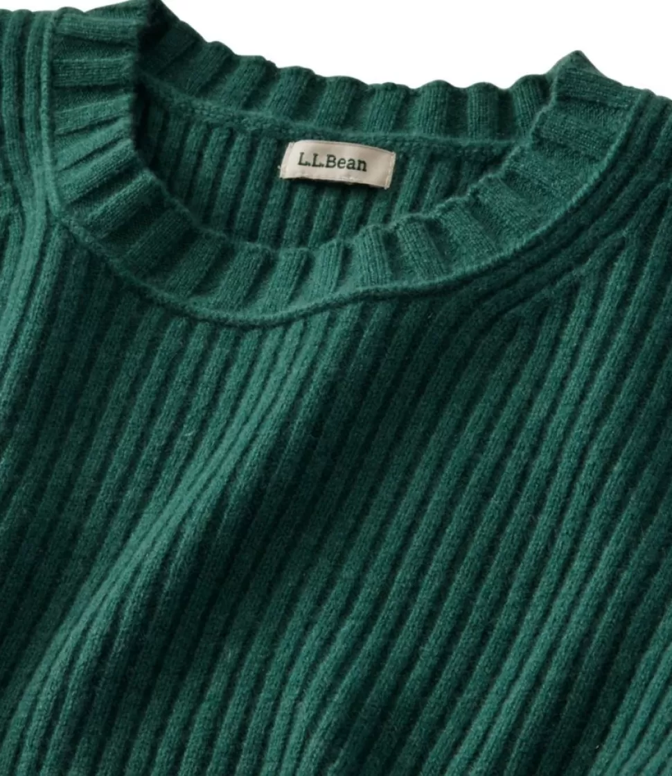 Hot "Women's Heritage Heirloom Wool/Cashmere Sweater, Crewneck" Women Sweaters