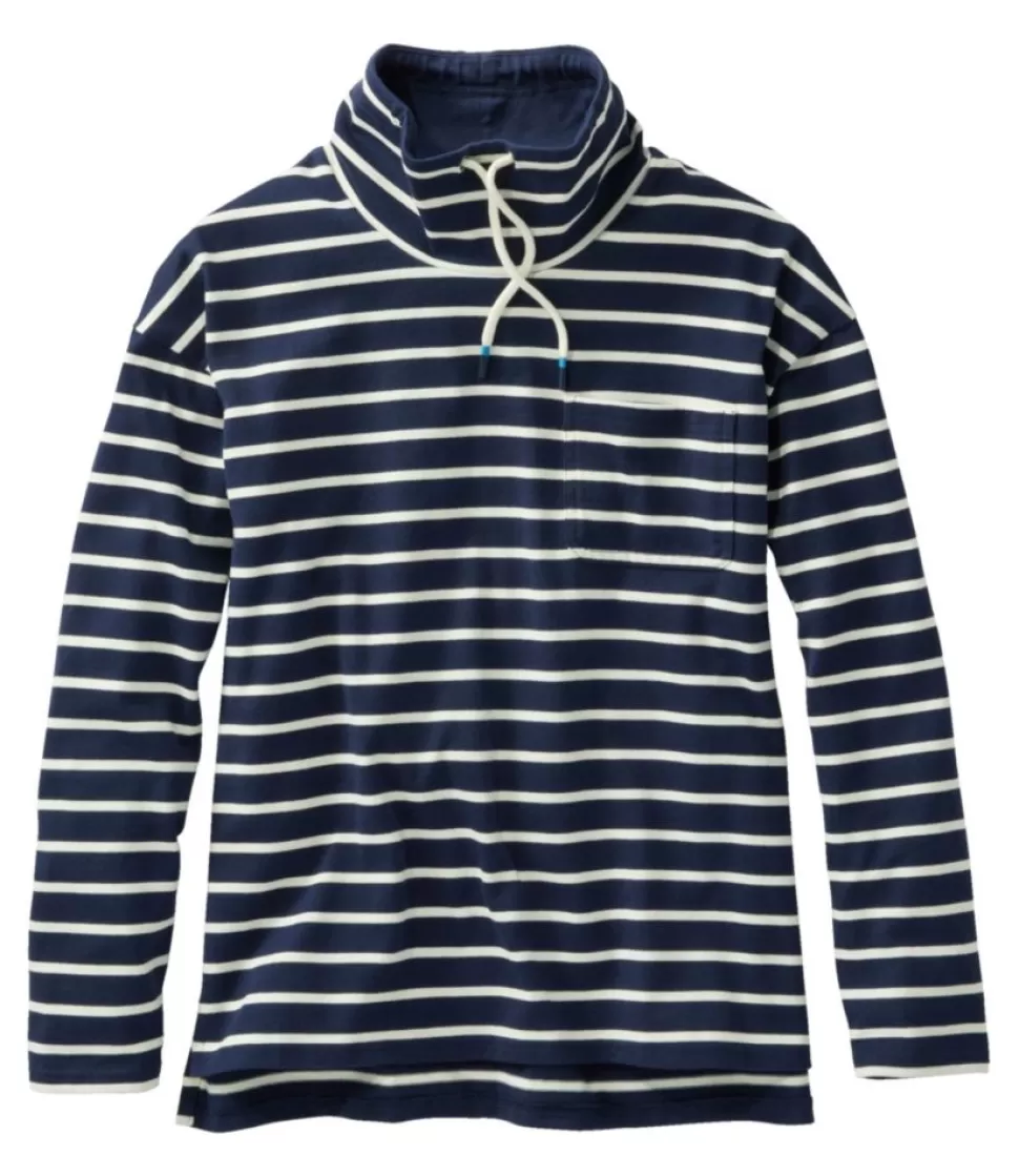 Hot "Women's Heritage Mariner Top, Funnelneck Stripe" Women Shirts & Tops