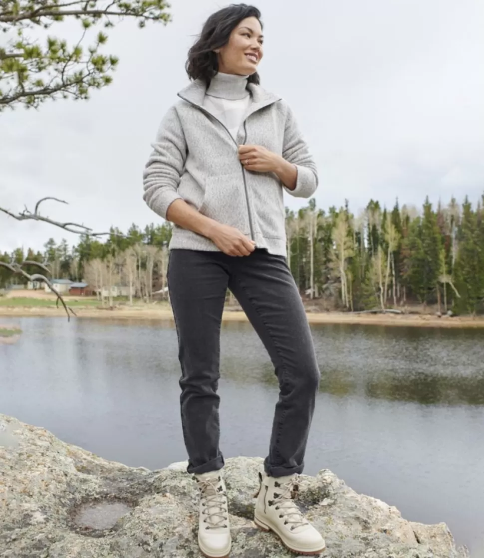New "Women's Heritage Marled Fleece, Zip Cardigan" Women Shirts & Tops | Sweatshirts