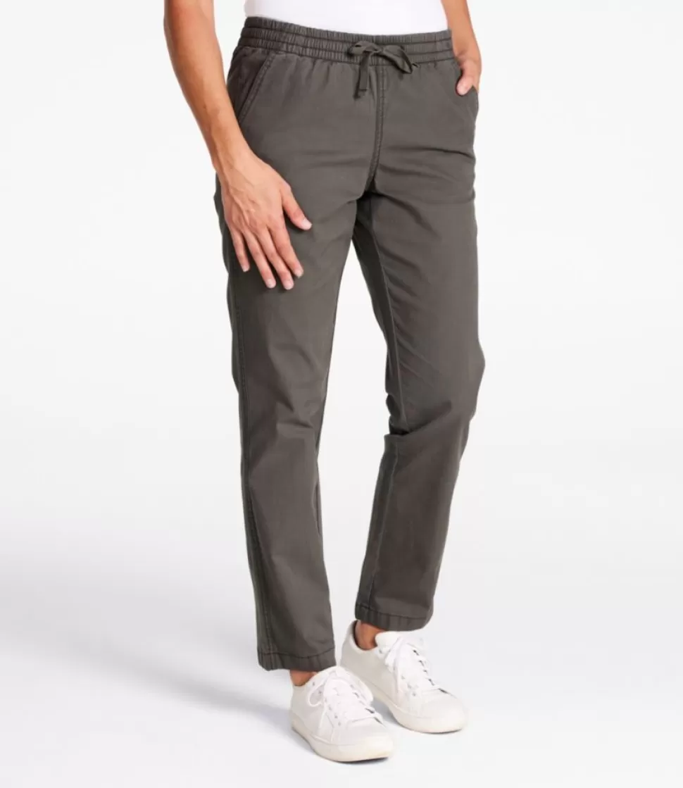 Hot "Women's Lakewashed Chino Pants, Mid-Rise Pull-On Ankle" Women Pants