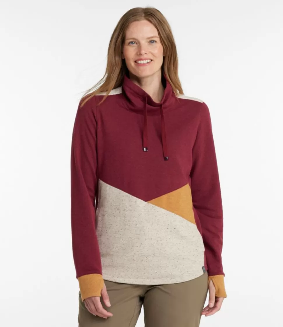 Outlet "Women's Cozy Mixed-Knit Pullover, Colorblock" Women Sweatshirts | Activewear