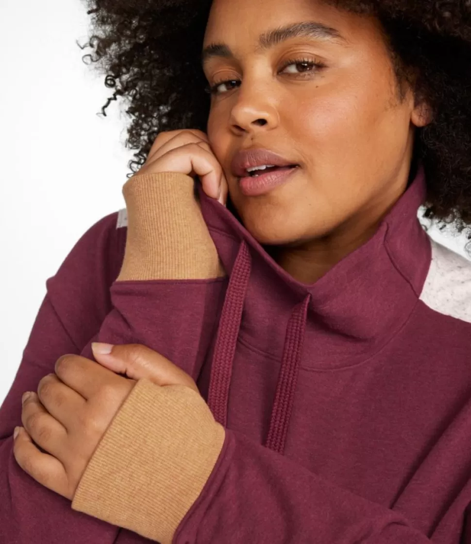 Outlet "Women's Cozy Mixed-Knit Pullover, Colorblock" Women Sweatshirts | Activewear