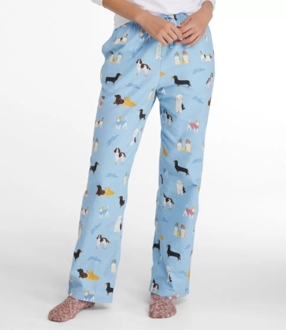 Fashion "Women's Flannel Sleep Pants, Print" Women Sleepwear