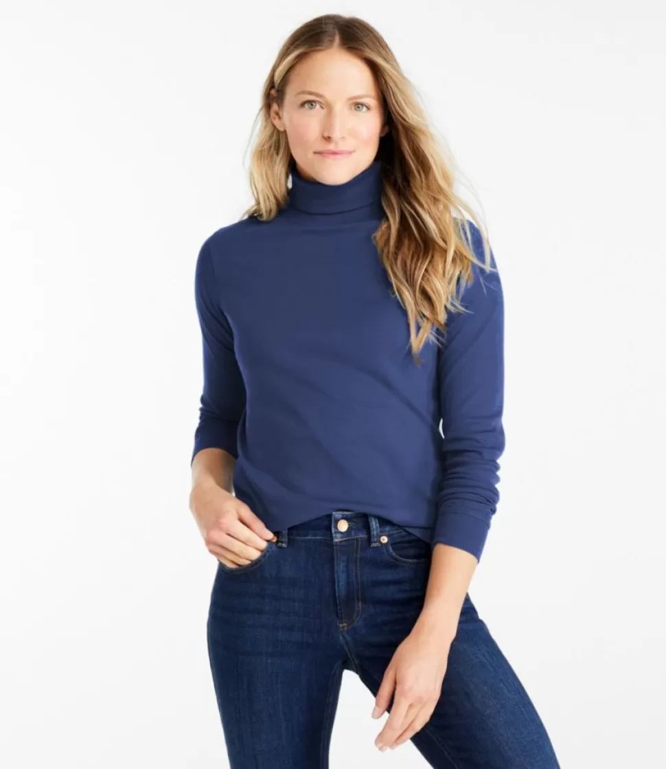 Shop "Women's Interlock Turtleneck, Long-Sleeve" Women Shirts & Tops