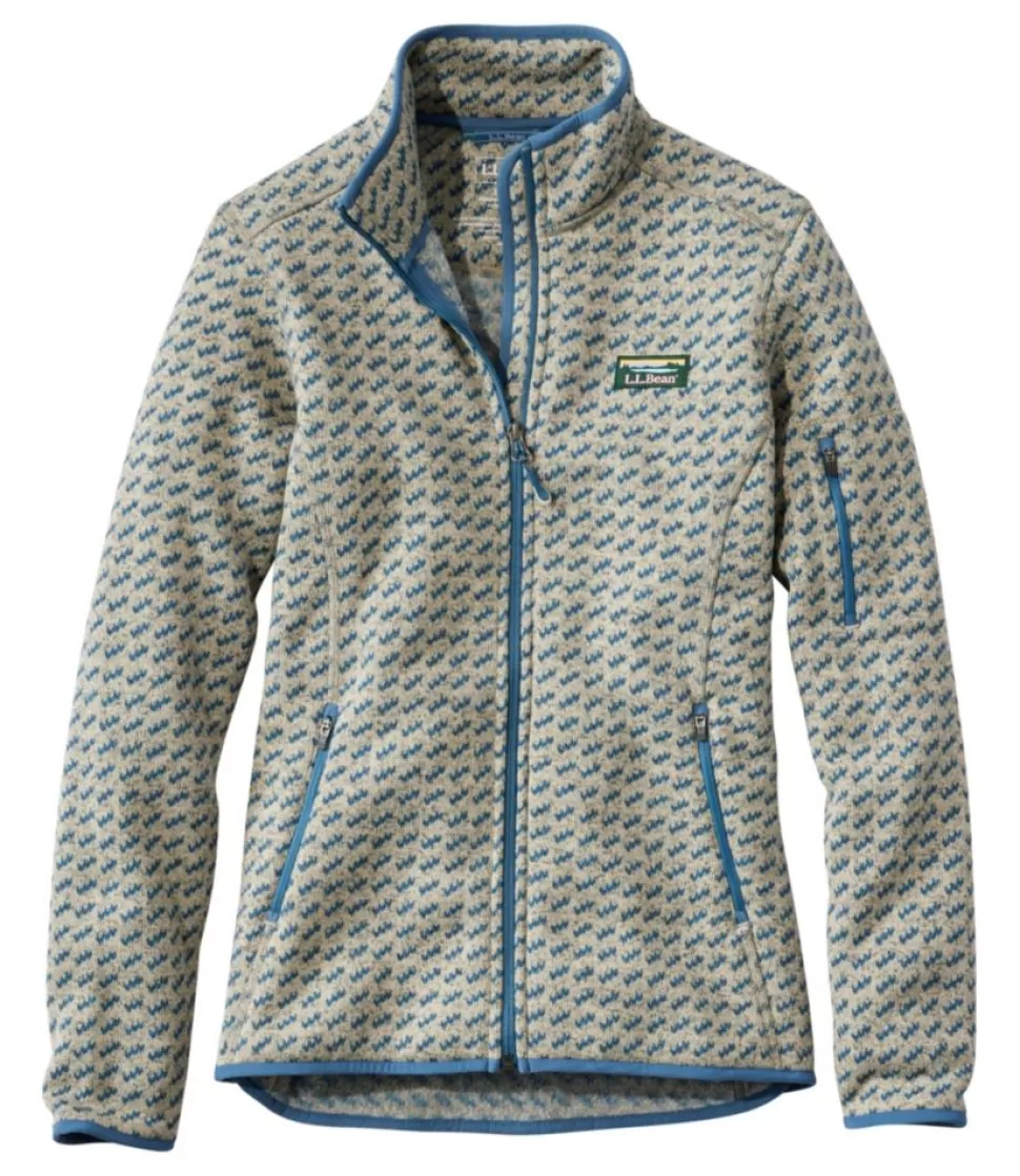 Clearance "Women's Sweater Fleece Full-Zip Jacket, Print" Women Fleece | Activewear