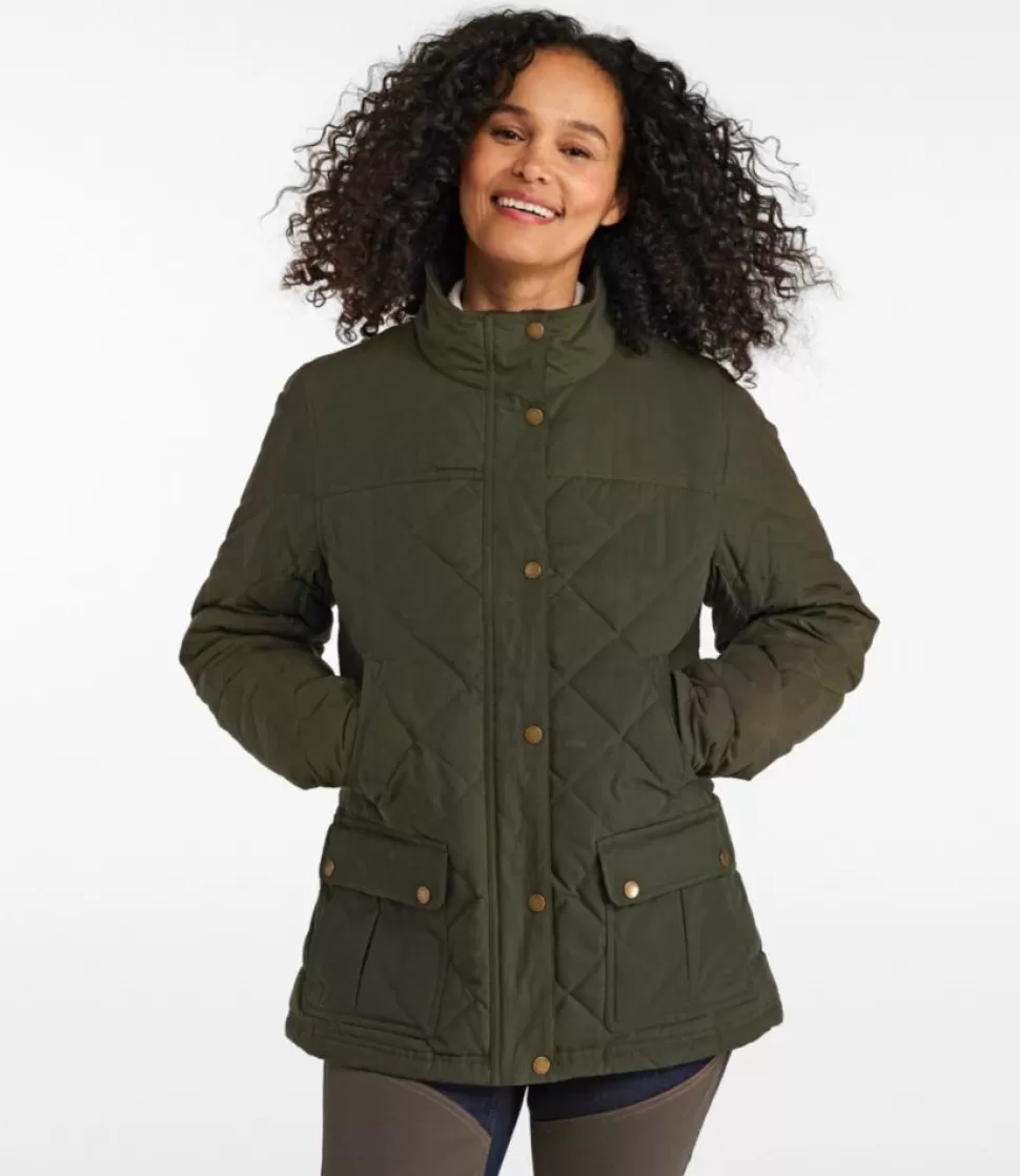 Shop "Women's Upcountry Waxed-Cotton Down Jacket" Women Insulated Jackets | Hunting