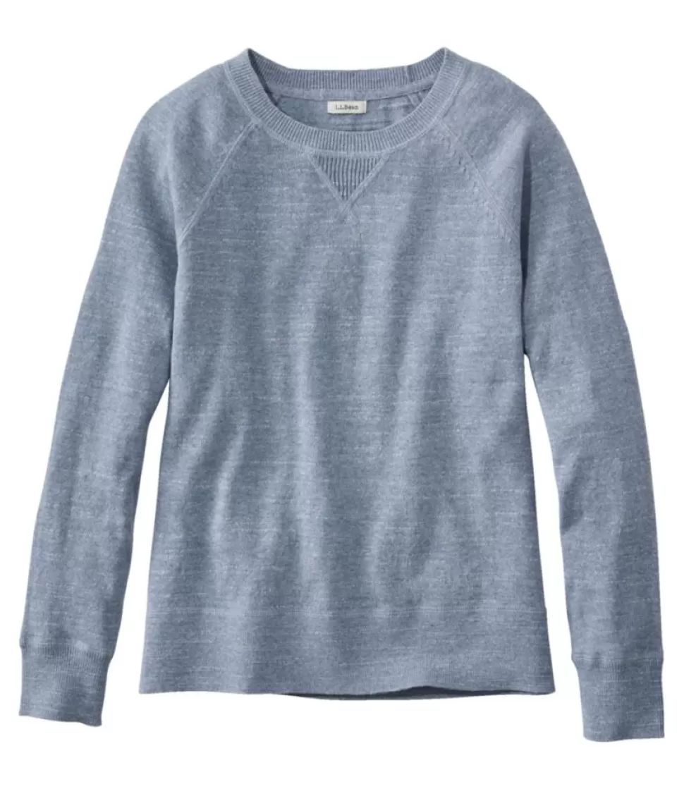 Fashion "Women's Organic Cotton Slub Sweater, Crewneck Sweatshirt" Women Sweaters