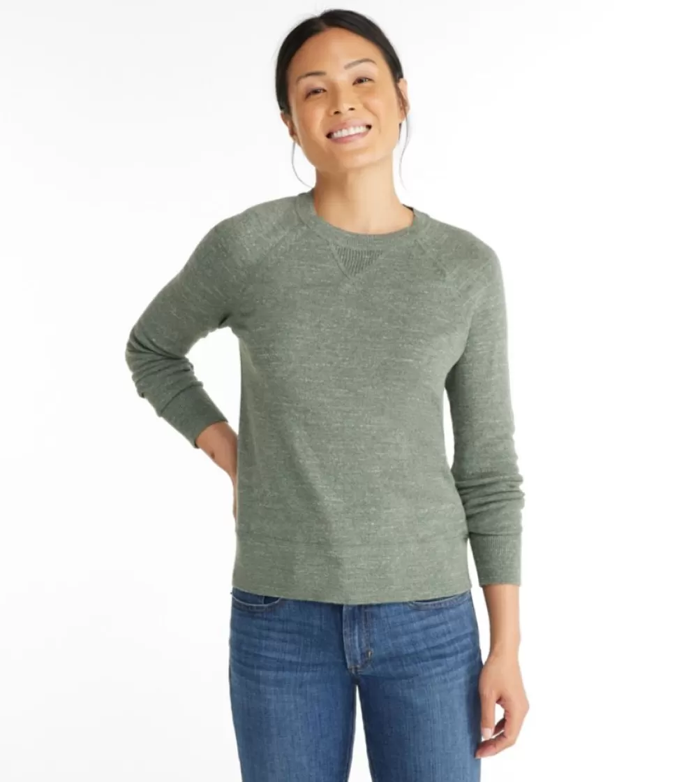 Fashion "Women's Organic Cotton Slub Sweater, Crewneck Sweatshirt" Women Sweaters