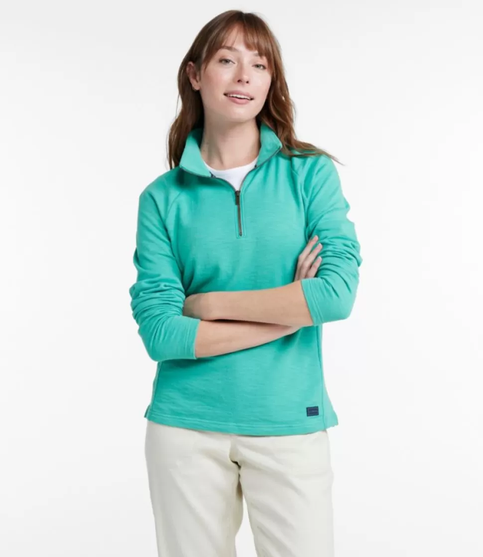 Clearance "Women's Peaks Island Quarter-Zip Pullover" Women Sweatshirts