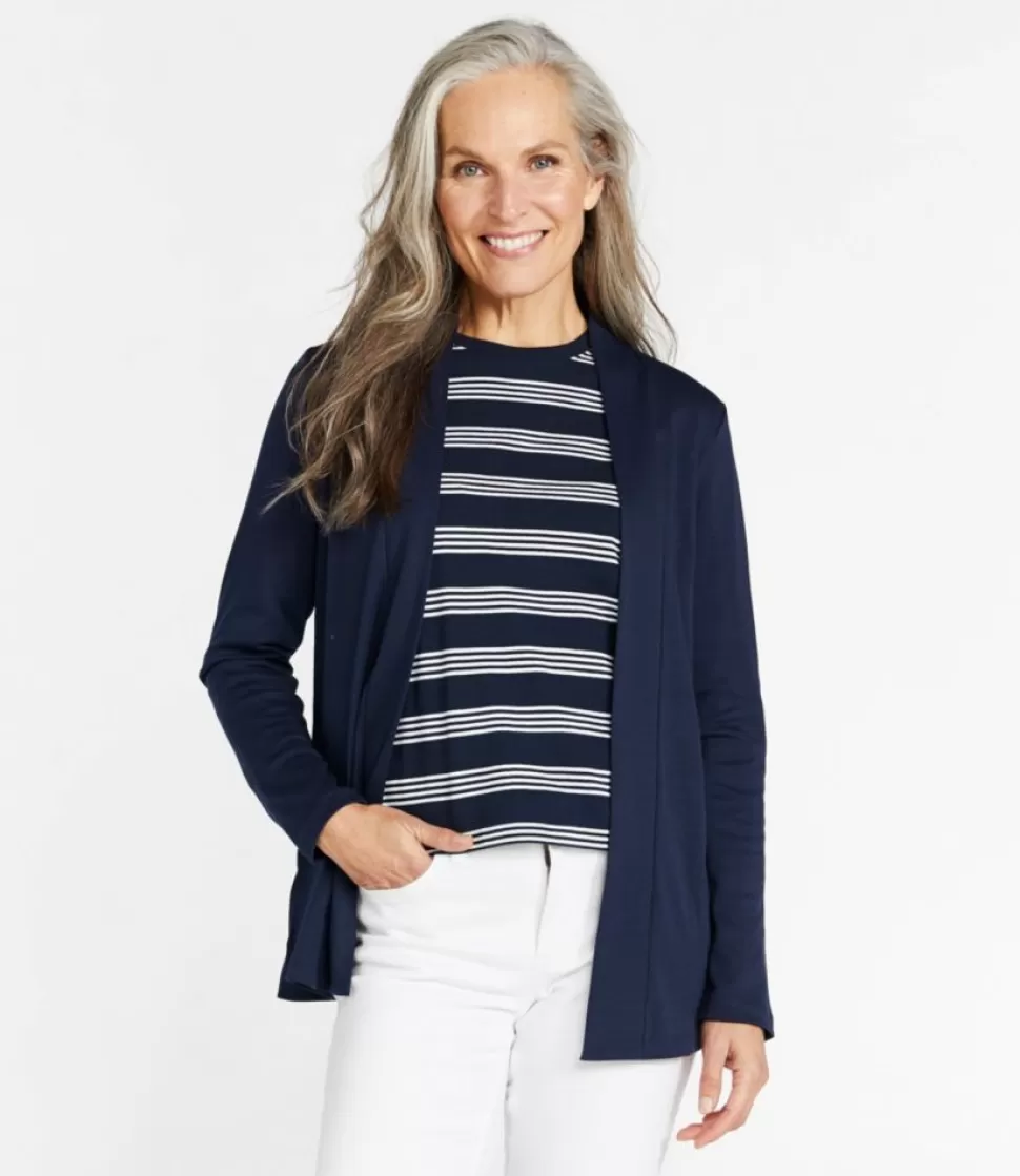 Discount "Women's Pima Cotton Open Cardigan, With Pockets" Women Shirts & Tops | Sweaters