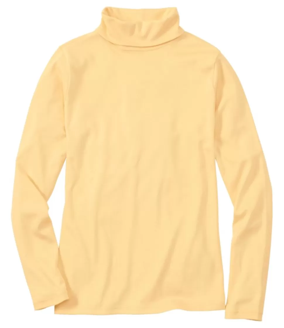 Shop "Women's Pima Cotton Turtleneck, Long-Sleeve" Women Shirts & Tops