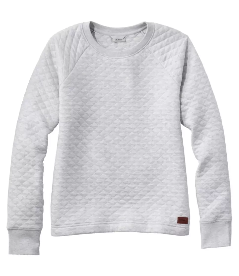 Online "Women's Quilted Sweatshirt, Crewneck Pullover" Women Shirts & Tops | Sweatshirts