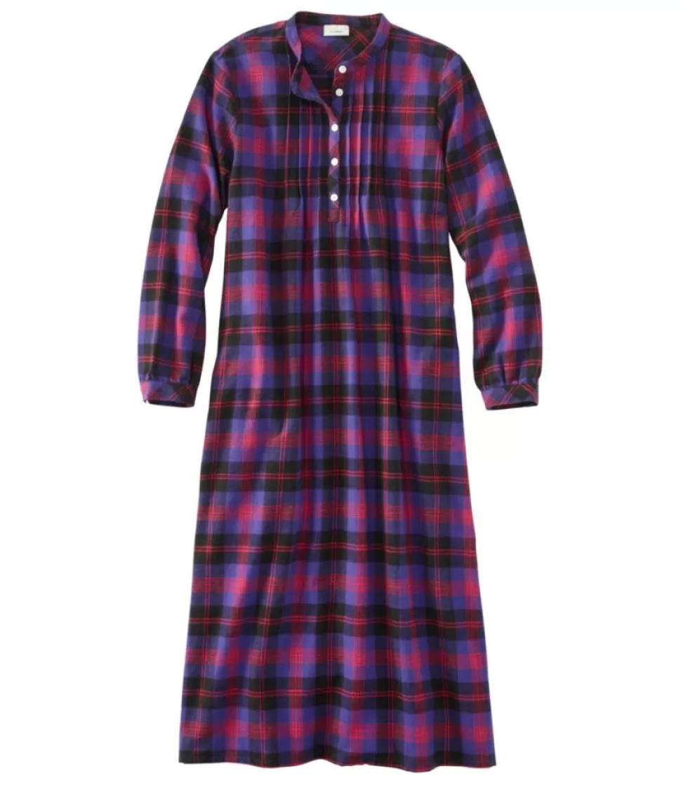 Cheap "Women's Scotch Plaid Flannel Nightgown" Women Sleepwear