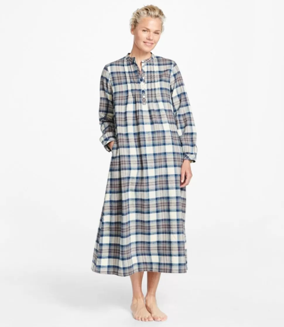 Cheap "Women's Scotch Plaid Flannel Nightgown" Women Sleepwear