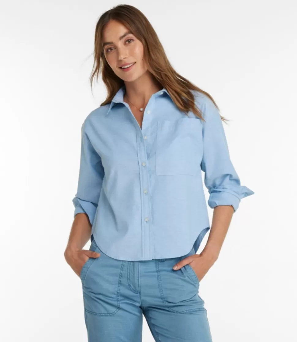 Clearance "Women's Signature Boyfriend Oxford Shirt" Women Shirts & Tops