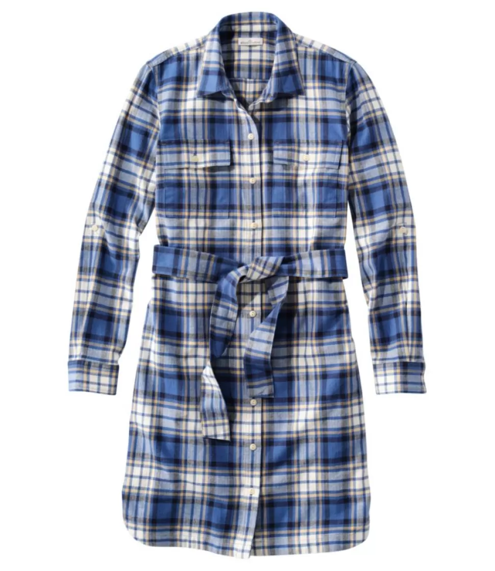 Outlet "Women's Signature Camp Flannel Shirt Dress, Button-Front" Women Dresses & Skirts