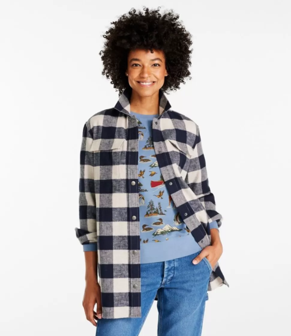 Store "Women's Signature Chamois Shirt, Snap-Front Plaid" Women Shirts & Tops